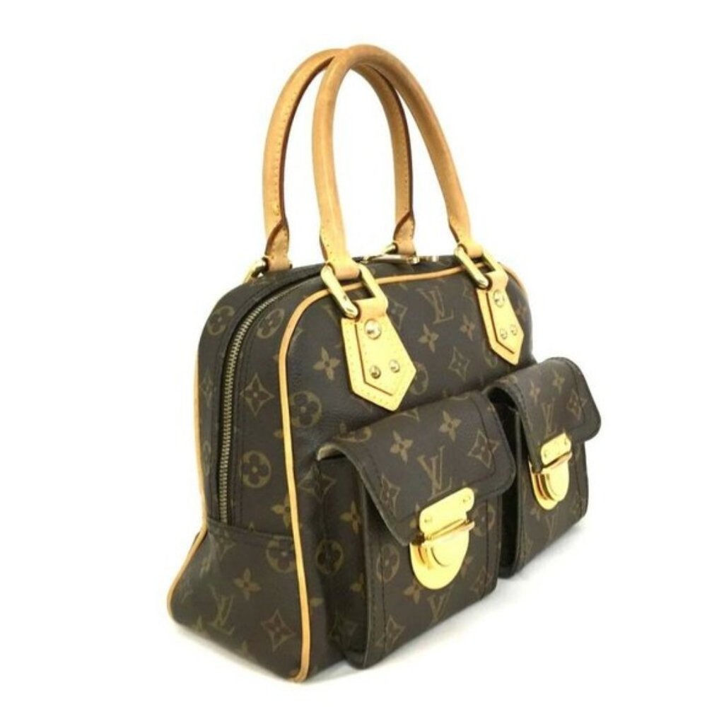 Auth Louis Vuitton Monogram Manhattan PM Hand Bag - Picture 4 of 12